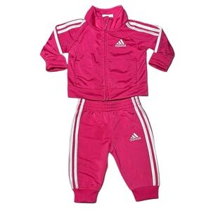 Adidas Baby  Pink  Tracksuit Set size 3 Months